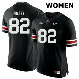 NCAA Ohio State Buckeyes Women's #82 Garyn Prater Black Nike Football College Jersey SQW6345IB